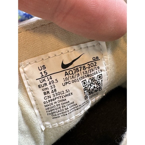 Nike SB Zoom Stefan Janoski Size 15 Canvas Premium Fossil White Blue AQ7878-202 - Picture 8 of 8